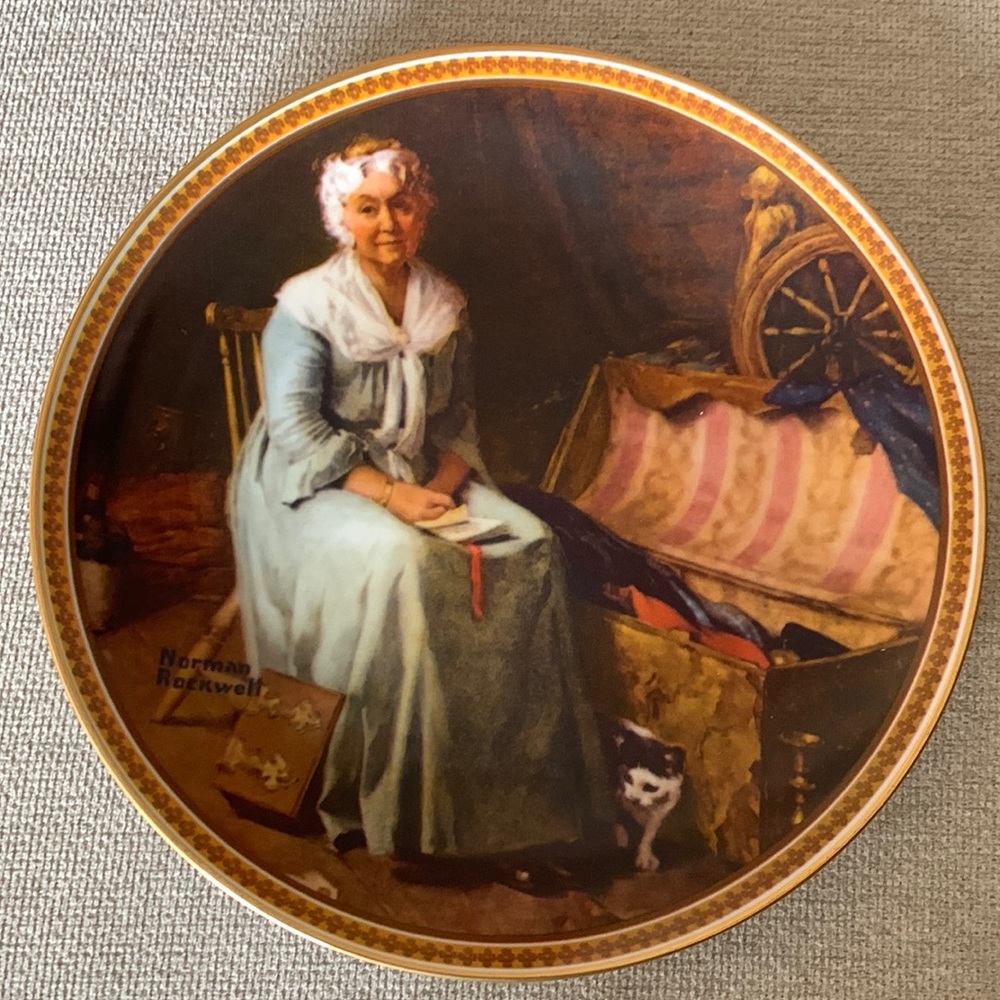3/$15 Vintage 1983 Norman Rockwell plate